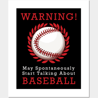 Warning May Spontaneously Start Talking About Baseball Posters and Art
